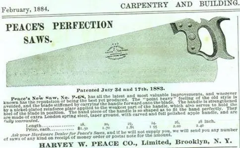 A page from the 1 9 0 5 catalog of harvey peace co.